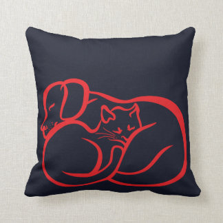 Cojín Decorativo Perro y gato - cousion de la amistad por