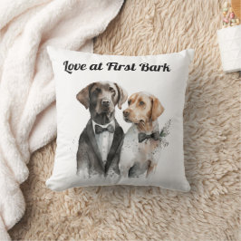 Cojín Decorativo Perros Bodas y novios