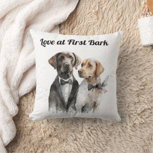 Cojín Decorativo Perros Bodas y novios
