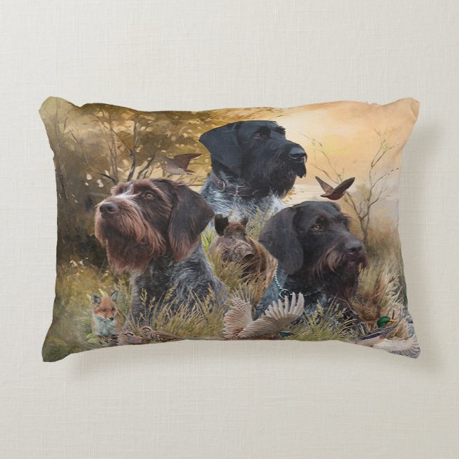 Cojín Decorativo Perros de caza versátiles (Anverso)