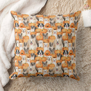 Cojín Decorativo Perros de Halloween - Razas de Perros Adorables co
