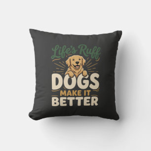 Cojín Decorativo Perros Divertidos Lo Hacen Mejor