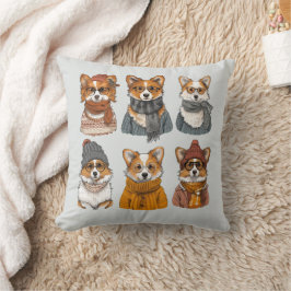 Cojín Decorativo Perros galeses de moda Corgi