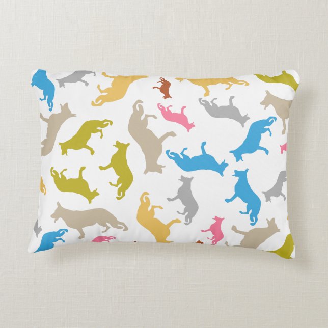 Cojín Decorativo Perros pastores alemanes (Reverso)