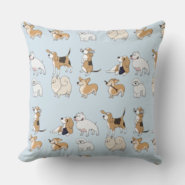 Cojín Decorativo Perros personalizares Cute (Anverso)
