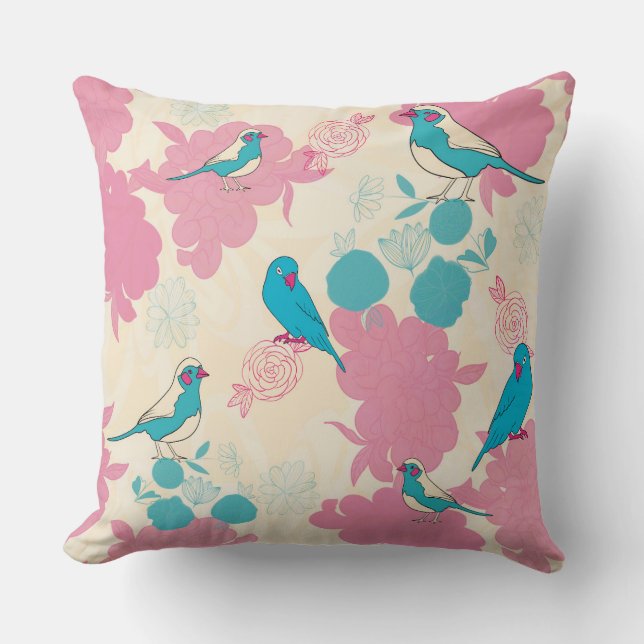 Cojín Decorativo Perruches bleues (Anverso)