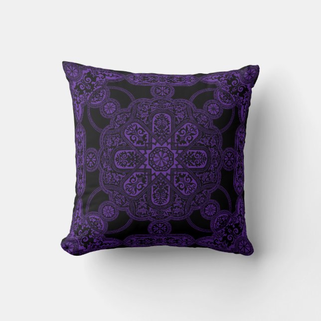 Cojín Decorativo Persa púrpura (Anverso)
