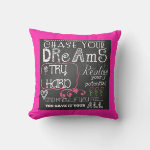 Cojín Decorativo Perseguir tus sueños Pillow Motivacional