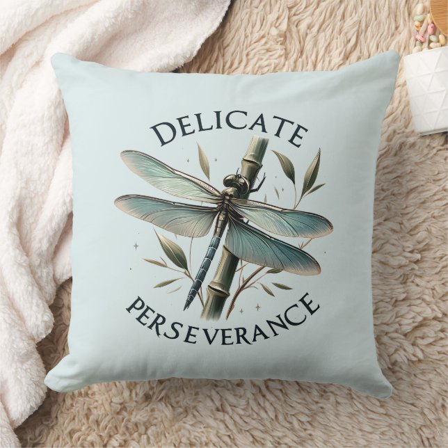Cojín Decorativo Perseverancia Delicada - Dragonfly artístico (Manta)