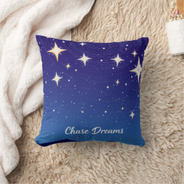 Cojín Decorativo Persigue Sueños Noche Cielo Estrellado