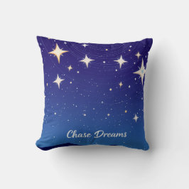Cojín Decorativo Persigue Sueños Noche Cielo Estrellado