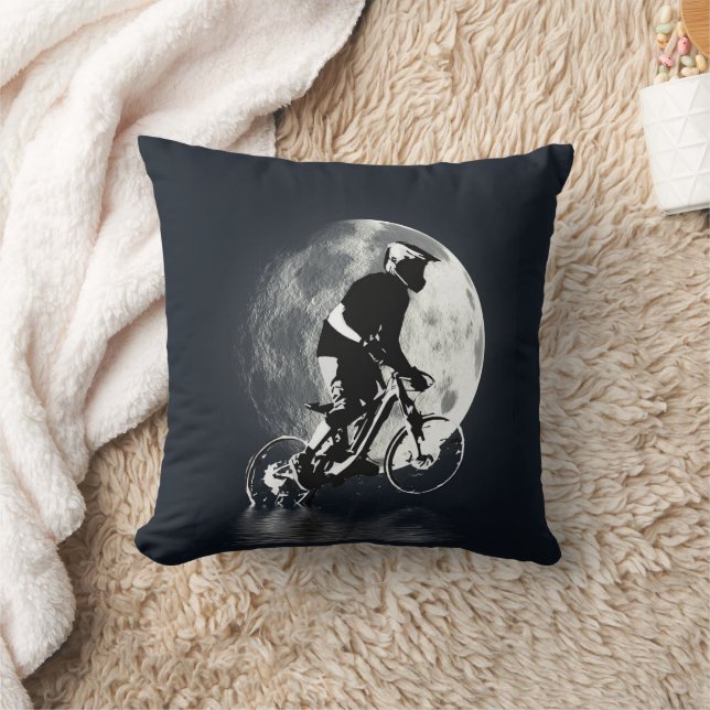 Cojín Decorativo Persiguiendo a la luna - Montaña Biker (Manta)