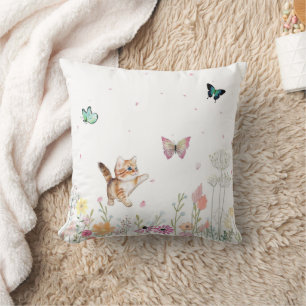 Cojín Decorativo Persiguiendo mariposas