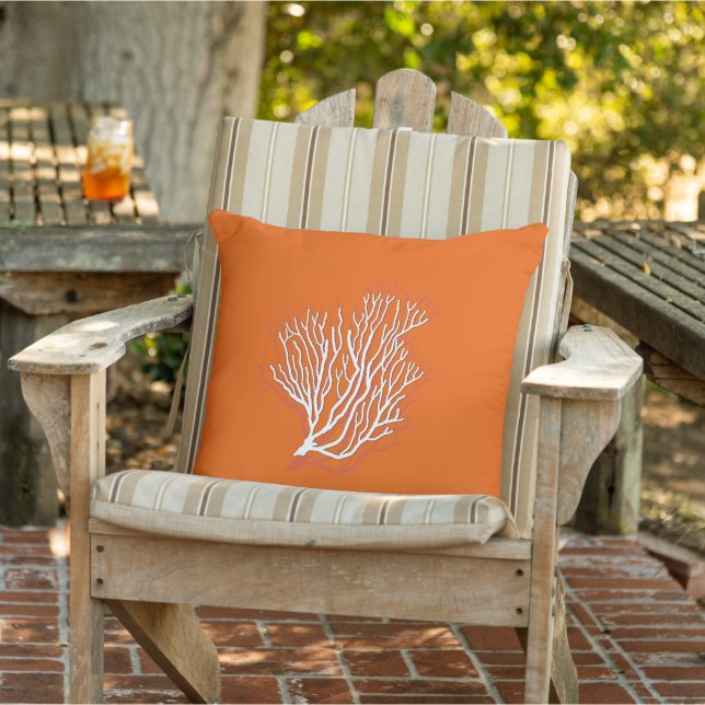 Cojín Decorativo Persimmon Naranja Sea Coral Decorativo (Silla)