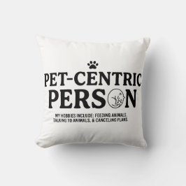 Cojín Decorativo Persona centrada en las mascotas