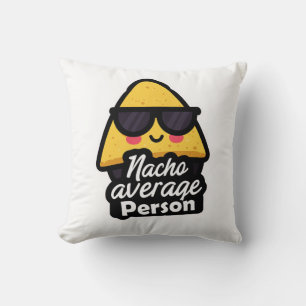Cojín Decorativo Persona Nacho Promedio – Nachos Divertidos y Genia