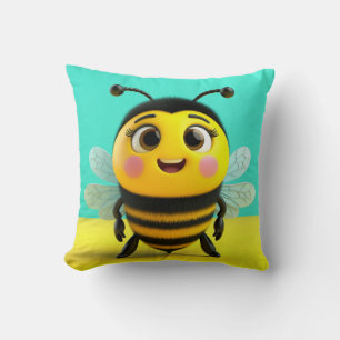 Cojín Decorativo Personaje de abeja de dibujos animados adorable so