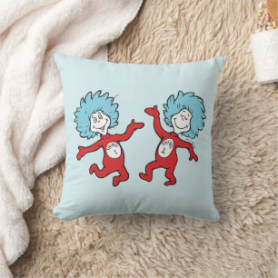 Cojín Decorativo Personaje de Dr. Seuss Cosa 1 y Cosa 2