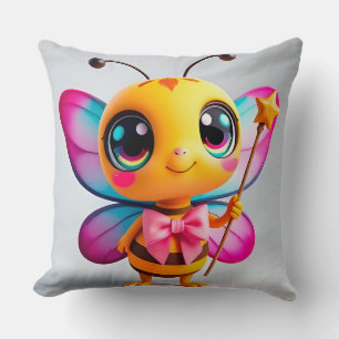Cojín Decorativo Personaje de hada abeja de dibujos animados adorab