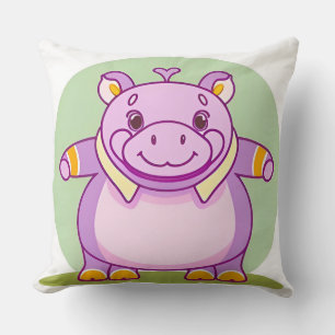 Cojín Decorativo Personaje de Hippo Feliz