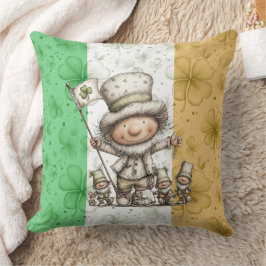 Cojín Decorativo Personajes caprichosos del Día de San Patricio
