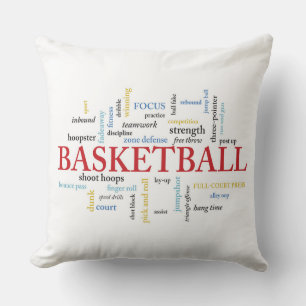 Cojín Decorativo Personalice al entrenador de baloncesto gracias en