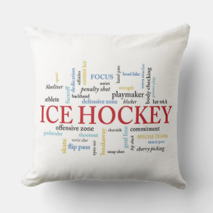 Cojín Decorativo Personalice, entrenador de hockey sobre hielo grac