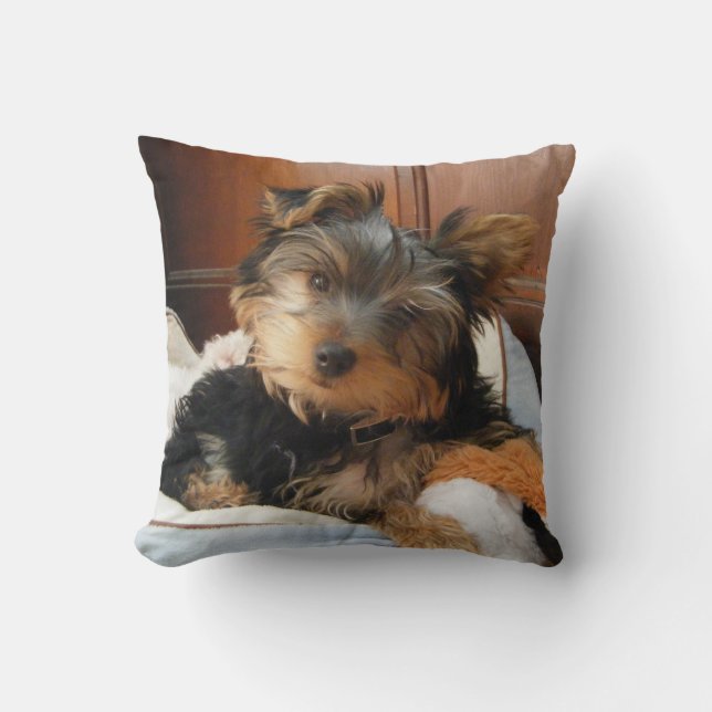 Cojín Decorativo Personalidad más Yorkie (Anverso)