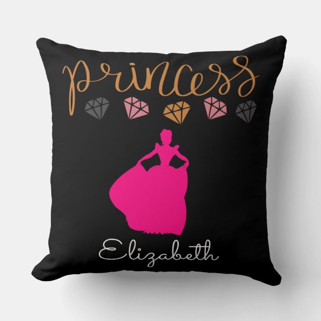 Cojín Decorativo Personaliza a tu propia princesa (Anverso)