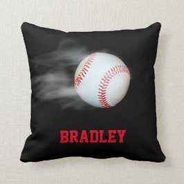 Cojín Decorativo Personaliza al jugador del equipo de béisbol Pitch