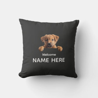 Cojín Decorativo Personaliza Cachorro de Bienvenida Adorable