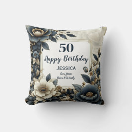 Cojín Decorativo Personaliza este feliz cumpleaños