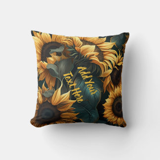 Cojín Decorativo Personaliza Sunflower Square