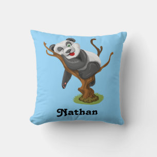 Cojín Decorativo Personaliza tu propio panda bebé lindo