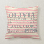 Cojín Decorativo Personalizable Chevron Baby Nursery Pillow<br><div class="desc">Esta almohada de guardería de personalizable chevron será la adición perfecta a la guardería de su elegante bebé. Perfecto para un regalo de ducha o para un regalo de bienvenida de mamá y papá.</div>