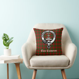 Cojín Decorativo Personalizable Clan Cameron Escudo Badge & Tartan