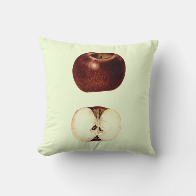Cojín Decorativo Personalizable de Apple Slice (Anverso)