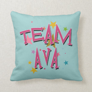 Cojín Decorativo Personalizable de AVA del EQUIPO