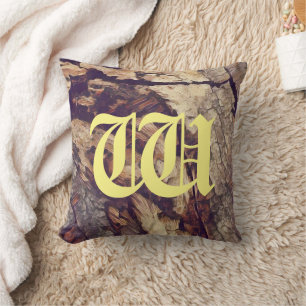 Cojín Decorativo Personalizable de fondo de tronco de árbol de made