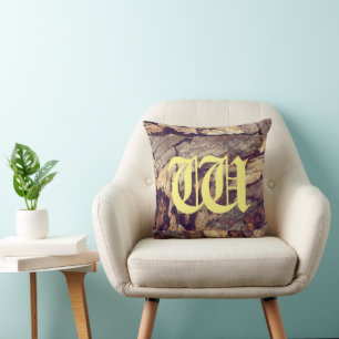 Cojín Decorativo Personalizable de fondo de tronco de árbol de made