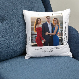 Cojín Decorativo Personalizable de la memoria personalizada