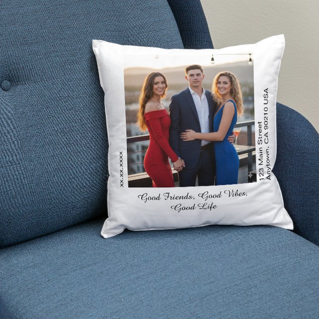 Cojín Decorativo Personalizable de la memoria personalizada (chair)