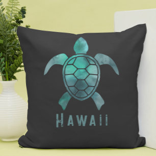 Cojín Decorativo Personalizable de la tortuga marina hawaiana