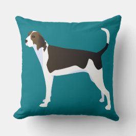 Cojín Decorativo Personalizable de raza básica Treeing Walker Coonh