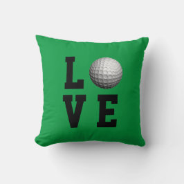 Cojín Decorativo Personalizable del amor del golf
