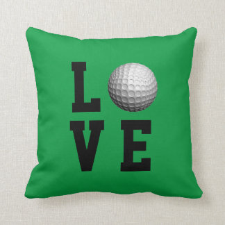 Cojín Decorativo Personalizable del amor del golf