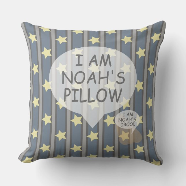 Cojín Decorativo Personalizable divertido y divertido estrella bril (Anverso)