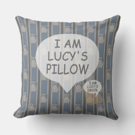 Cojín Decorativo Personalizable divertido y divertido Kitty Strike