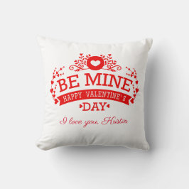 Cojín Decorativo Personalizable El día de San Valentín Te Amo