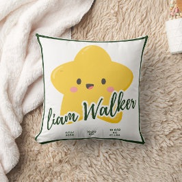 Cojín Decorativo Personalizable estrella amarilla y dramática